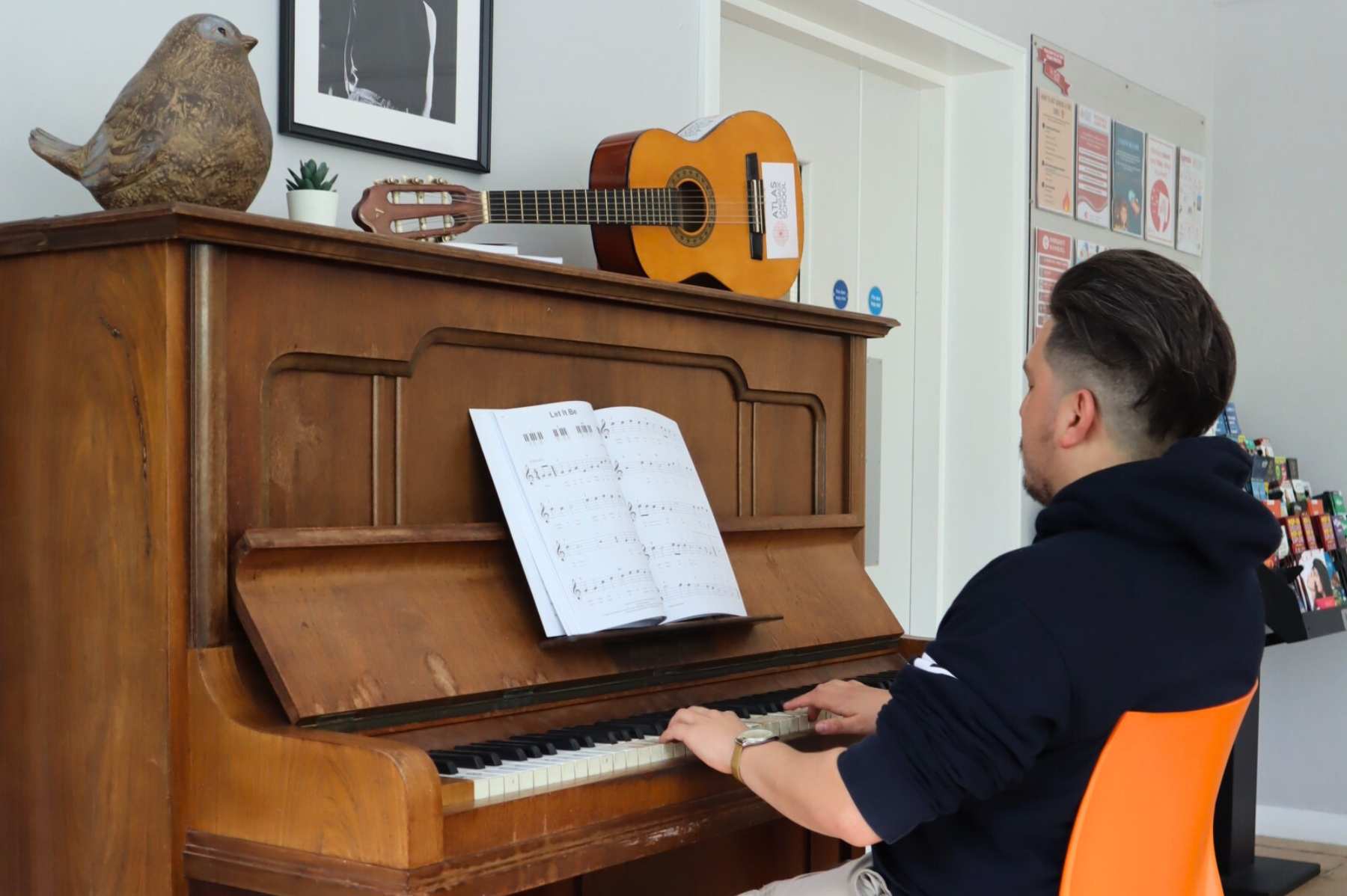 Piano in common room
